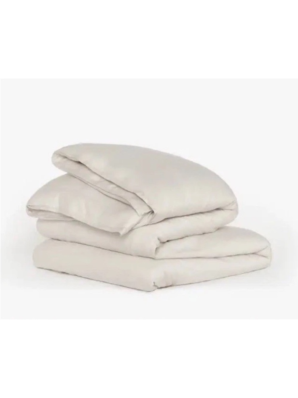Buffy Breeze Duvet Comforter Cover Color #21 Seashell Grey Taupe King Lyocell.